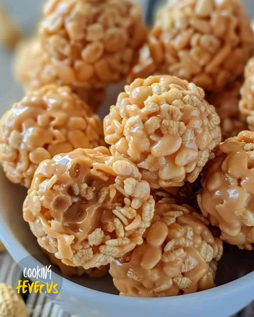 Rice Crispy Peanut Butter Balls Recipe