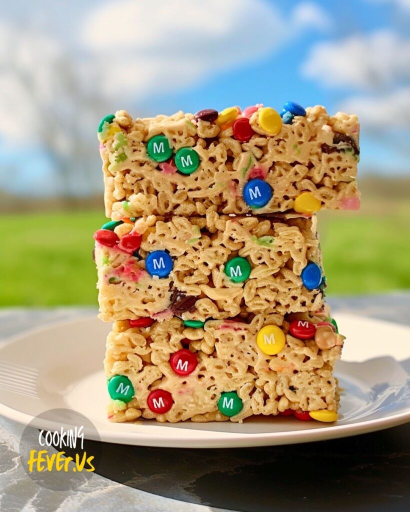 Rice Krispie Treats with M&Ms Recipe