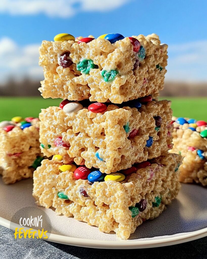 Rice Krispie Treats with M&Ms Recipe