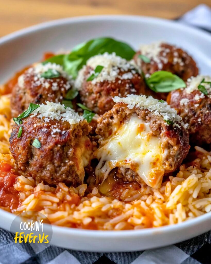 Risoni Mozzarella Meatballs Recipe