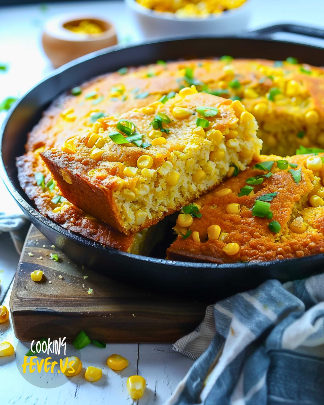 Skillet Cornbread with Creamed Corn Recipe