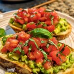 Smashed Avocado Bruschetta Recipe