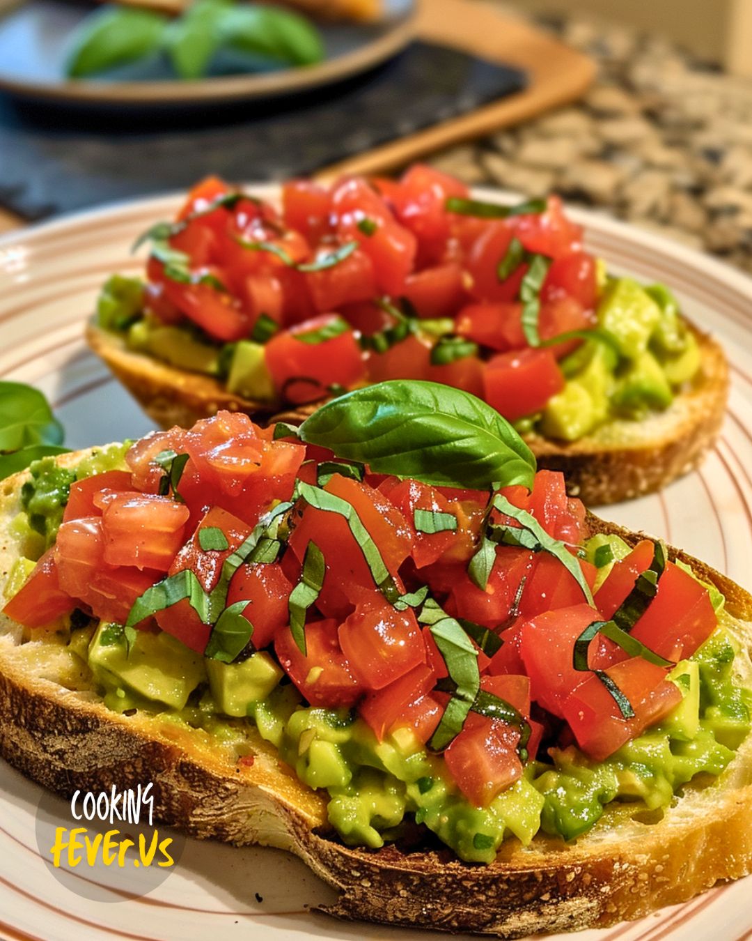 Smashed Avocado Bruschetta Recipe