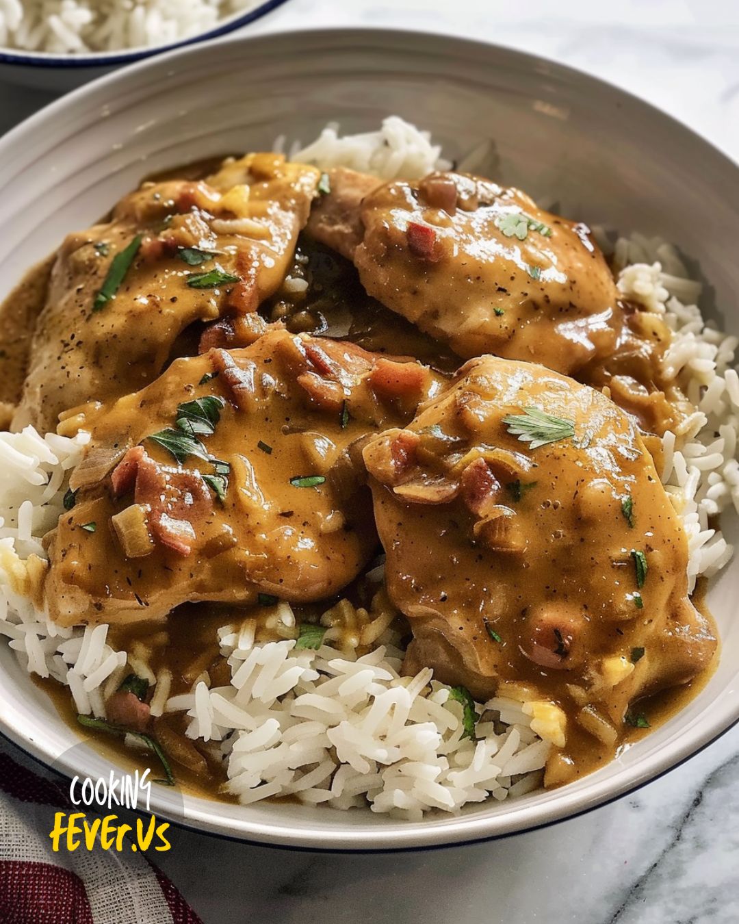 Smothered Chicken and Rice