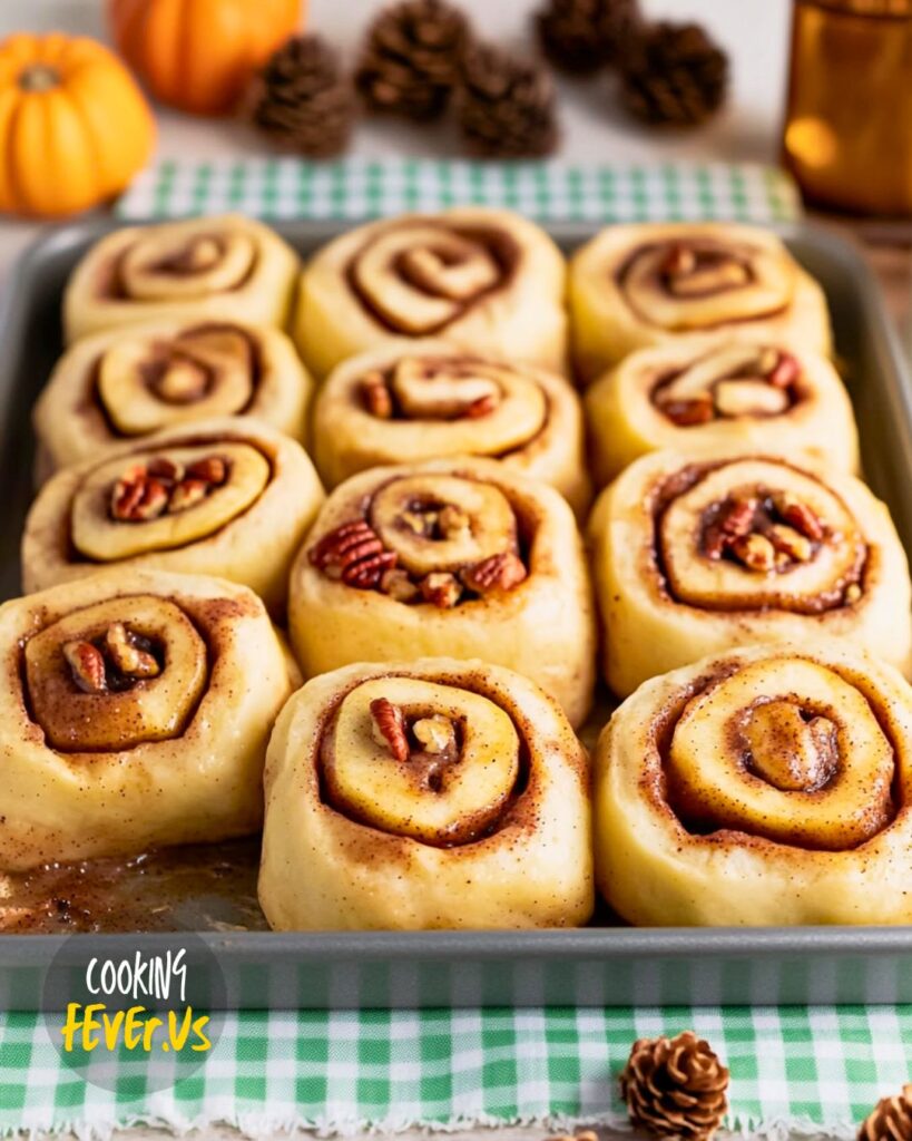 Making Soft-Baked Apple Cinnamon Rolls