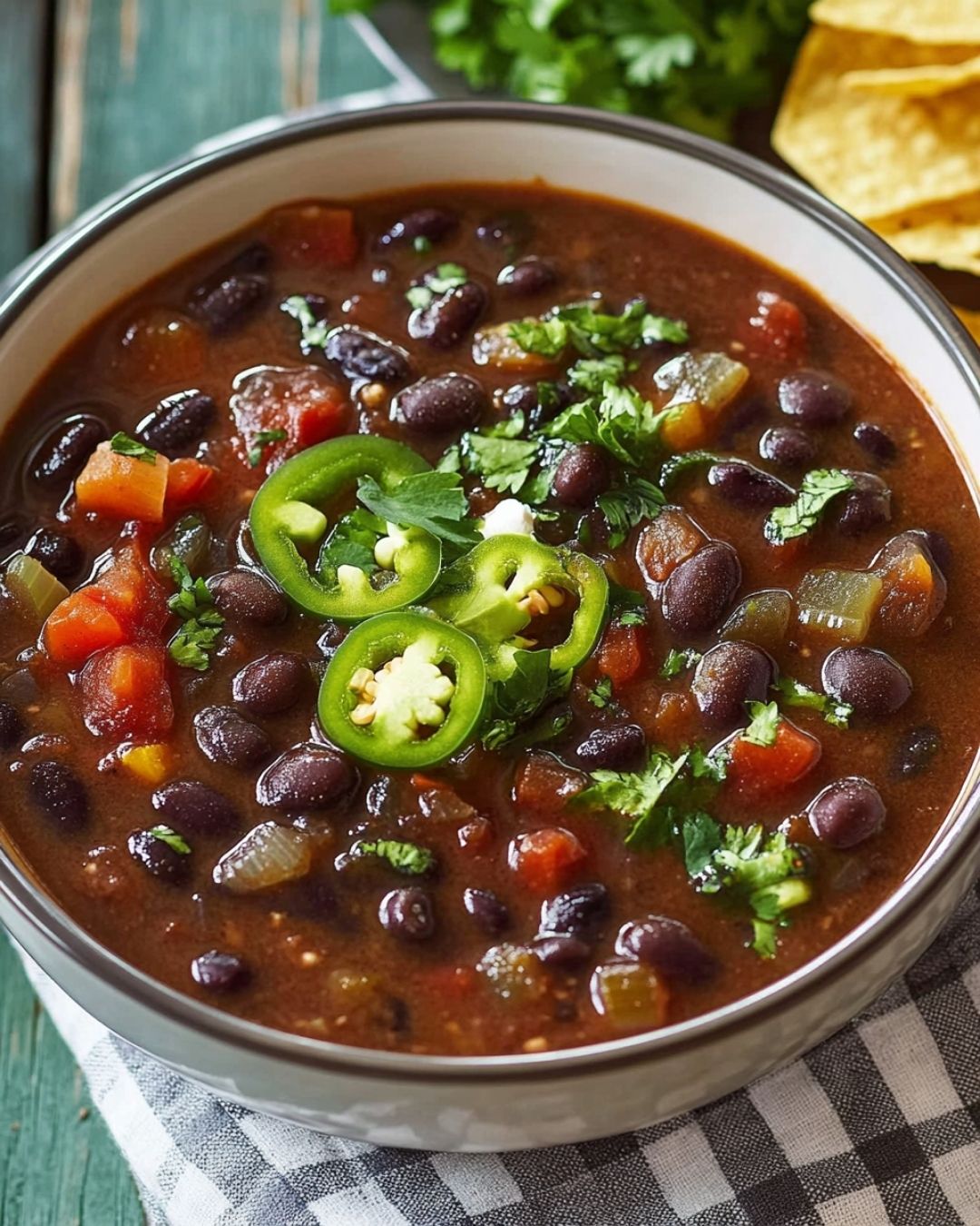 Spicy Black Bean Soup Recipe