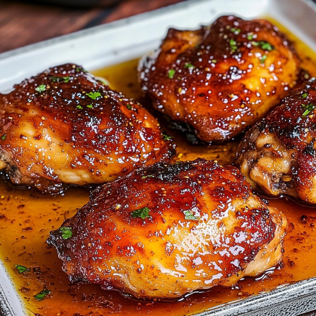 Spicy Honey - Glazed Chicken Thighs