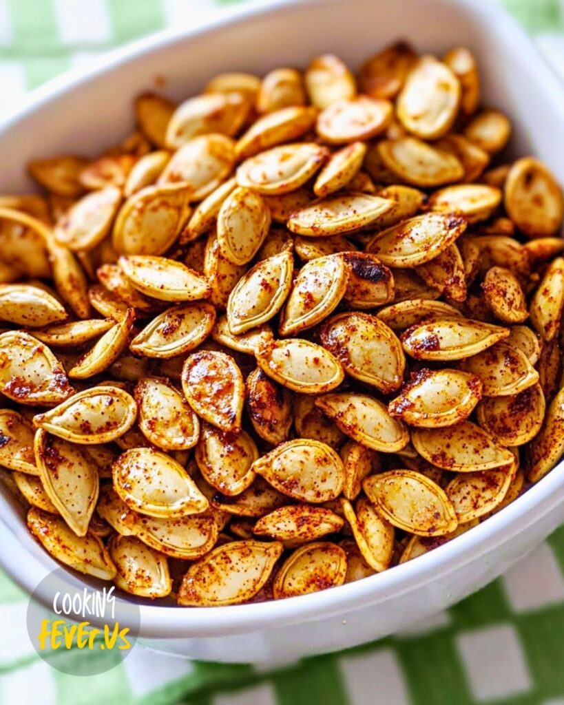 Preparing Spicy Roasted Pumpkin Seeds