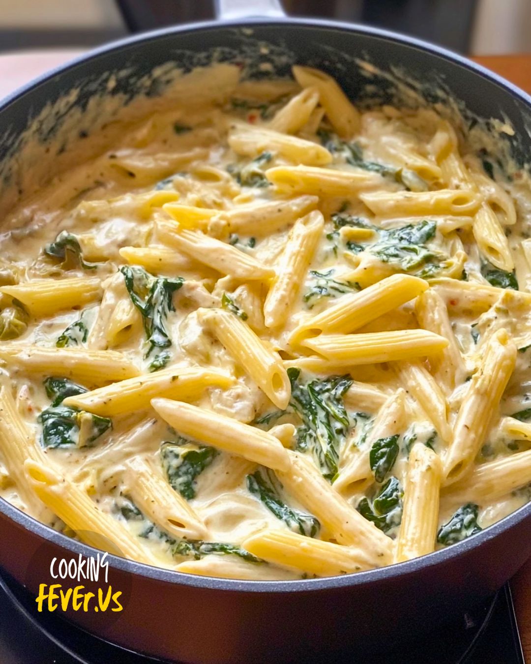 Spinach Artichoke Penne Pasta Recipe