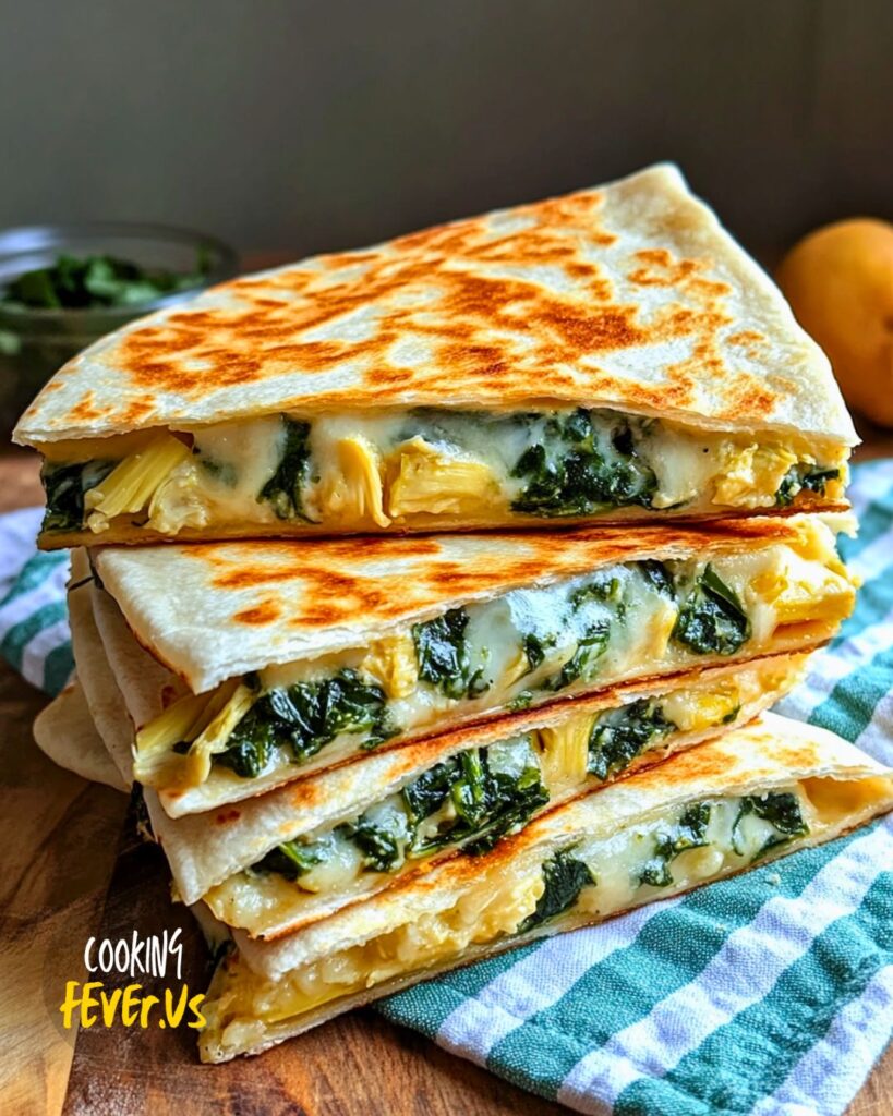 Spinach and Artichoke Quesadilla Recipe