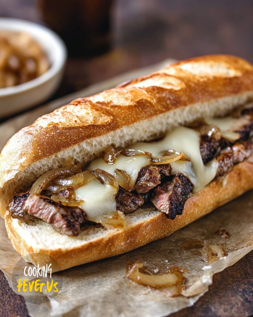 Serving Steak Sandwich