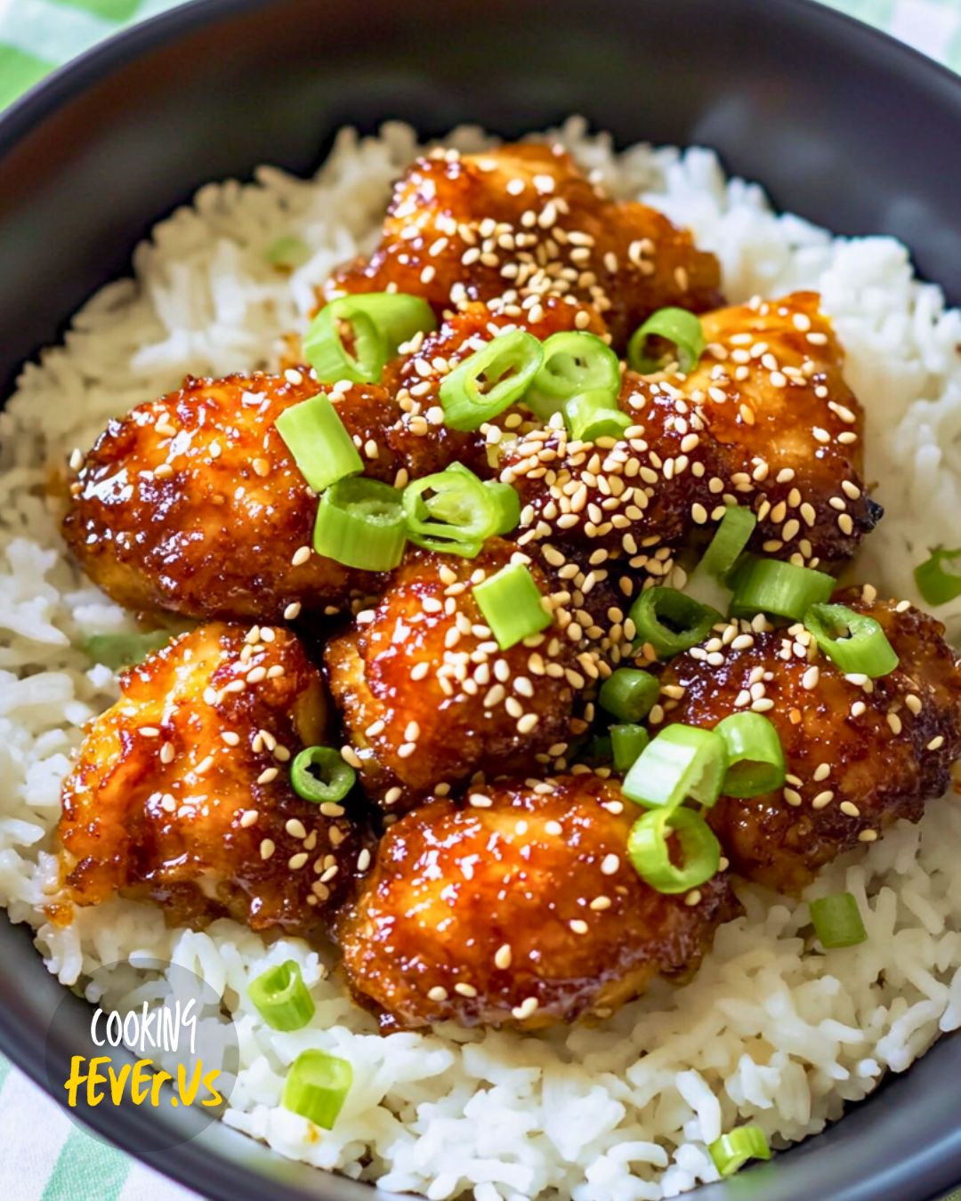 Sticky Chicken Rice Bowls Recipe