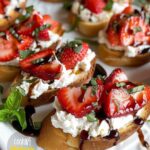 Strawberry Balsamic Crostini with Whipped Ricotta Recipe