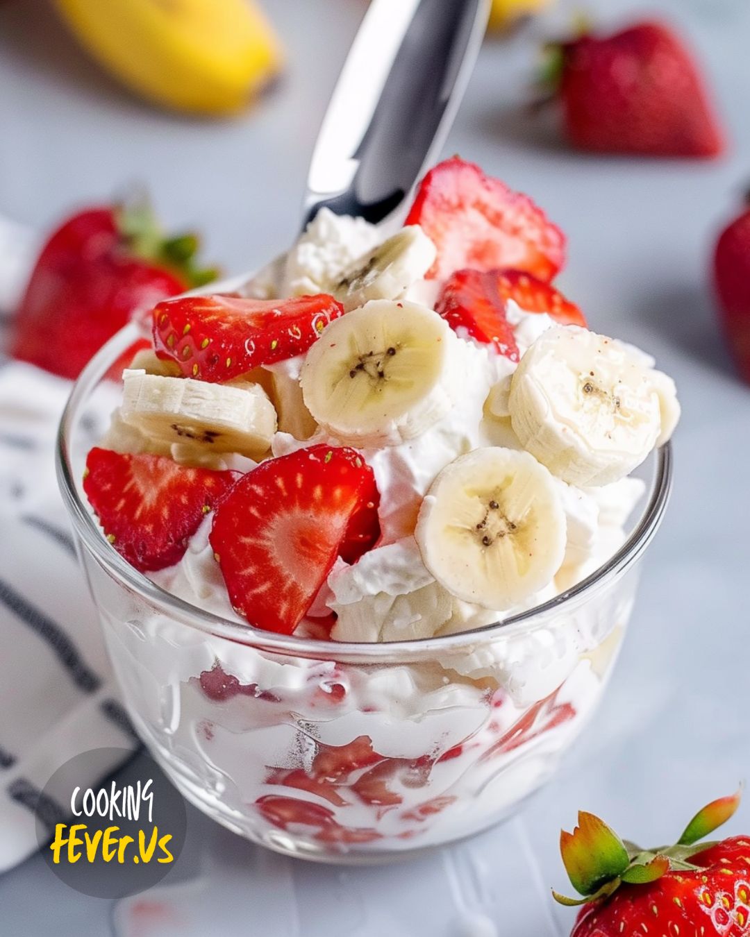 Strawberry Banana Cheesecake Salad