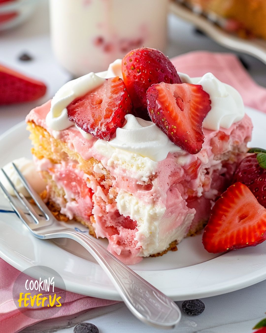 Strawberry Earthquake Cake Recipe
