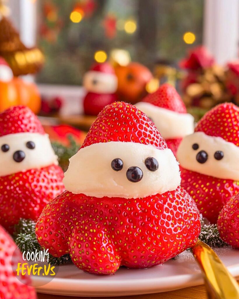 Strawberry Santas Making