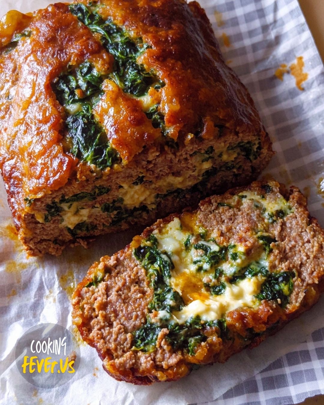 Stuffed Meatloaf With Spinach And Cheese Recipe