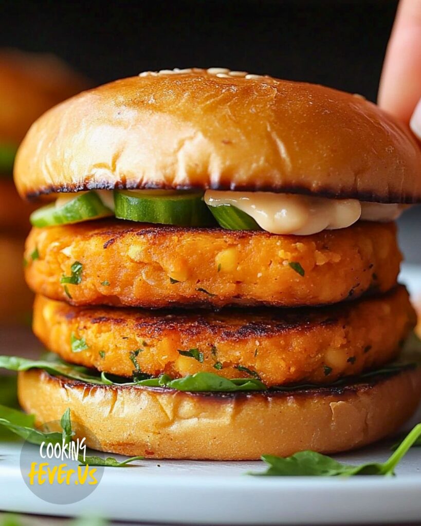 Sweet Potato & White Bean Burgers