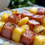 Sweet and Sour Ham and Pineapple Skewers Recipe