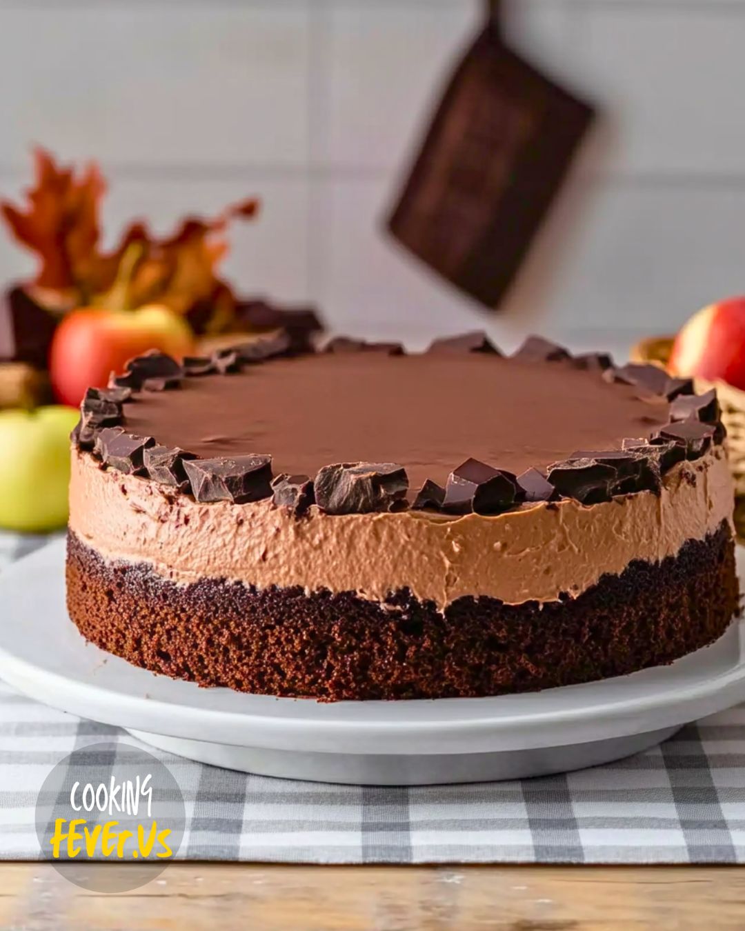 Triple Chocolate Mousse Cake Recipe