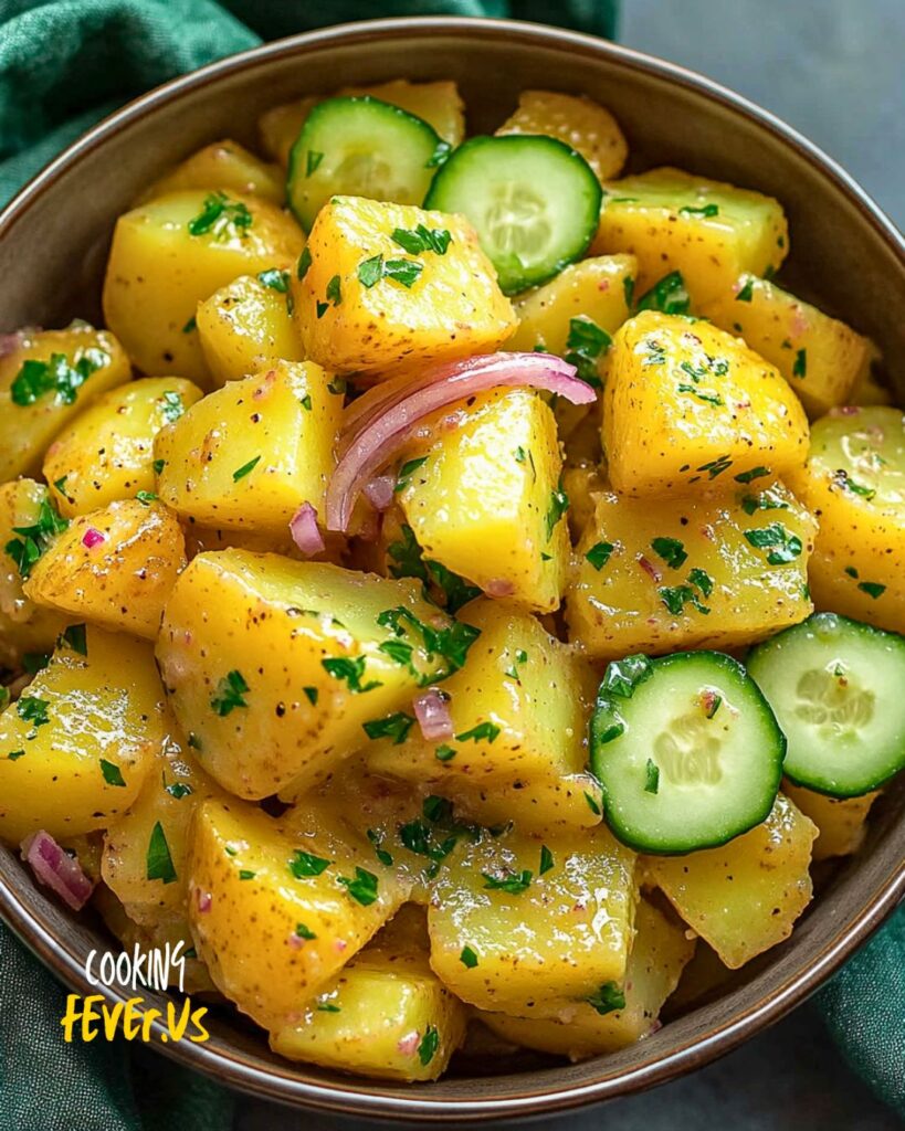 Making Warm German Potato Salad 