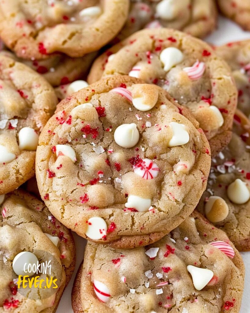 Preparing White Chocolate Candy Cane Cookies