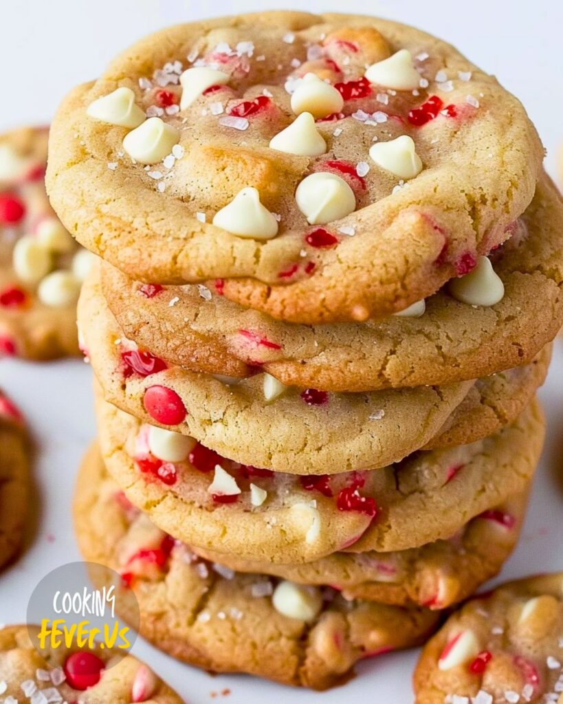 White Chocolate Candy Cane Cookies Recipe