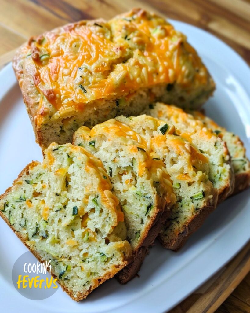 Making Zucchini Cheddar Quick Bread