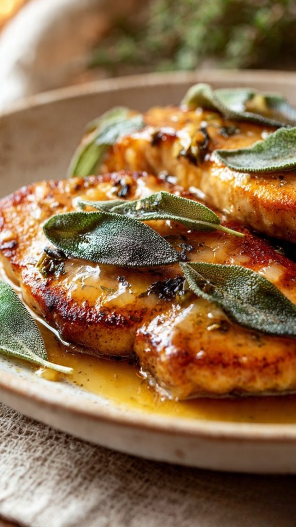 Brined Chicken Breast With Garlic And Crispy Sage
