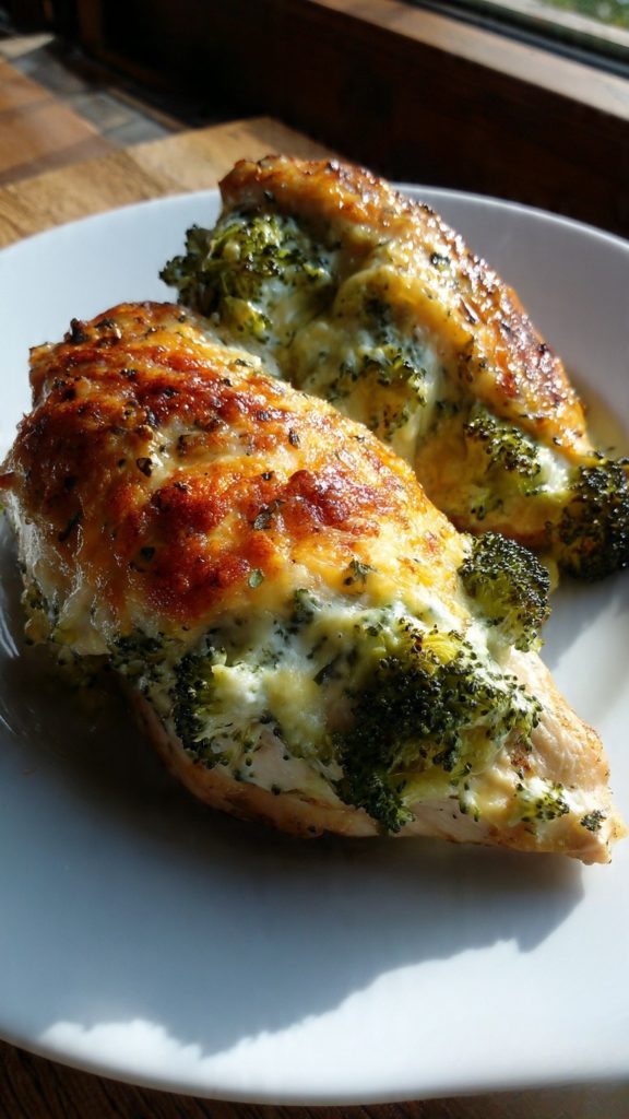 Broccoli Cheese Stuffed Chicken