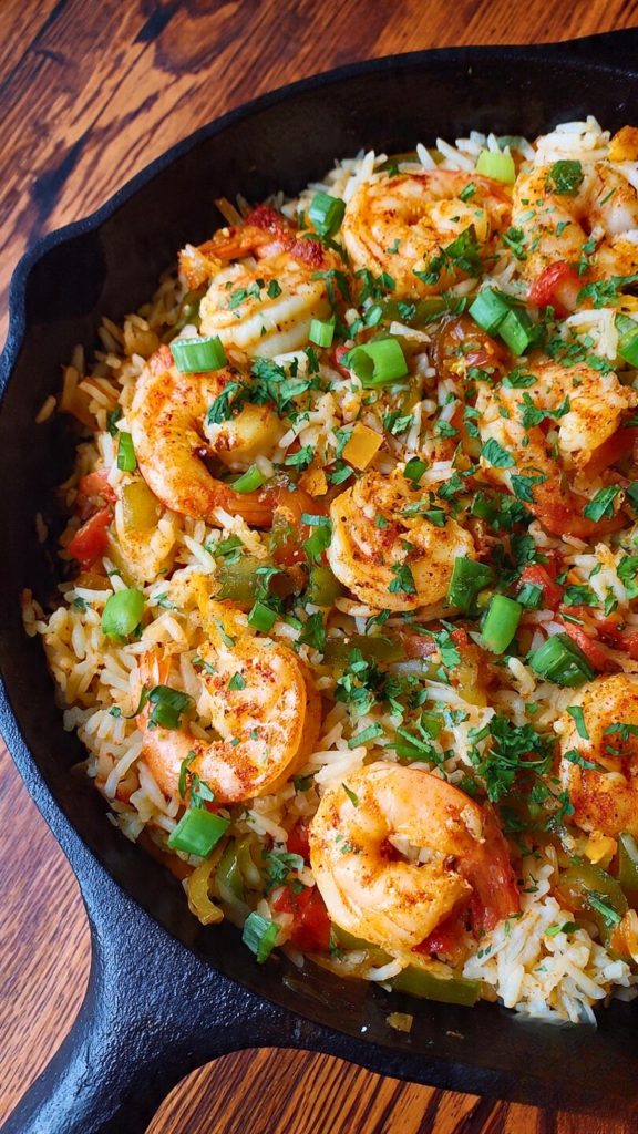 Cajun Shrimp Rice Skillet