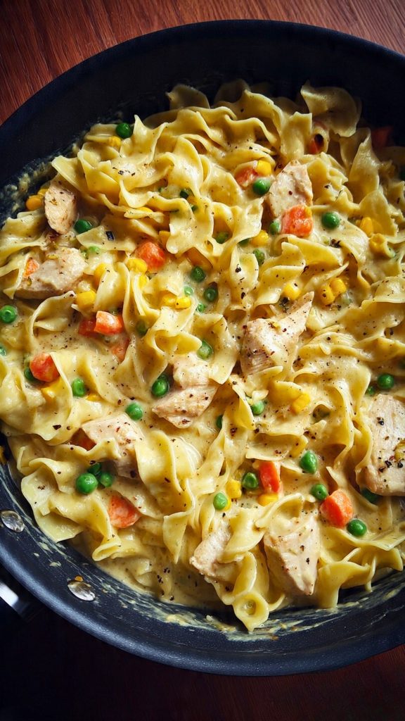 Chicken Pot Pie Pasta