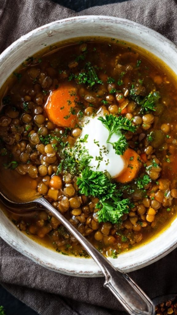 German Lentil Soup (Linsensuppe)