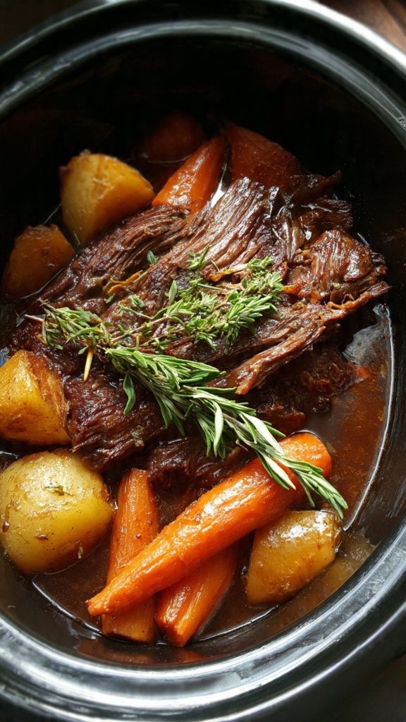 Three Packet Slow Cooker Roast | Low Effort Slow Cooker